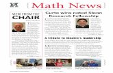 MMath Newsath News · of Leavitt path algebras were discussed. How nice it was that Bill Leavitt, at age 95 and still going strong, could attend. Professor Emeritus Leavitt’s impact
