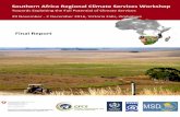 Climate Services Workshop for Southern Africa - World … · 2017-02-13 · Citation: MeteoSwiss, WMO, 2017. Workshop Report, Southern Africa Regional Climate Services Workshop, Towards