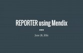 REPORTER using Mendix · SAML/SSO Flat File Interface Email Templates Data Extraction FTP/SFTP Excel Importer Google Maps Custom Integrations Nelnet Moodle Shibboleth PeopleSoft HR/Fin/SIS.