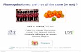 Fluoroquinolones: are they all the same (or not) · Fluoroquinolones: are they all the same (or not) ? Paul M. Tulkens, MD, PhD Cellular and Molecular Pharmacology. Louvain Drug Research