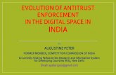 EVOLUTION OF ANTITRUST ENFORCEMENT IN THE DIGITAL … · sanctity of its distribution channel” • In : Mohit Manglani V. Flipkart India Pvt. Ltd and ors (Case 80 of 2014), the