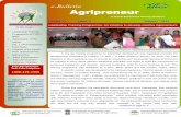 e Bulletin Agripreneur - Agri-ClinicsScheme (DEDS ) In this Issue: “ Agripreneur is a virtual platform to share the experi-ences of Agripreneurs, Nodal training institutes, Agribusiness