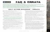 FAQ & ERRATA - Warlord Games · includes new units, which are officially added to the game. Note that we have not thought it worthwhile to show an errata ... There is no first wave