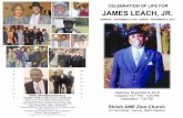 CELEBRATION OF LIFE FOR JAMES LEACH, JR....FUNERAL ARRANGEMENTS ENTRUSTED TO: Genesis Funeral Services & Chapel INC 407 E. Grover Street | Shelby, North Carolina