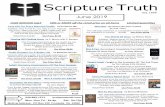 est. 1956 June 2019 - Scripture Truthscripturetruth.com/custom/Jun2019PDF2.pdfest. 1956 Scripture Truth June 2019 540.992.1273 scripturetruth.com Mon. thru Fri. 8a-4p Sat. 8a-12p ontact