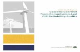 2019 Sta˜ Report Lessons Learned from Commission-Led CIP ... · order on clarification and reh’g, 146 FERC ¶ 61,188 (2014); Reliability Standards: CIP-002-5.1a, CIP-005-5, and