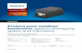 Protect your outdoor luminaires against damaging …...3 - 4 Datasheet - Surge Protector Class-I 45 37.5 90 11 35 16.5 70 M8 4 4.3 Product dimensions dimensions in mm Specification
