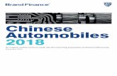 Chinese Automobiles 2018 Automobiles...Brand Finance Chinese Automobiles December 2018 3. Foreword. Alex Haigh Auto Industry Director Brand Finance China is undoubtedly the largest