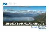 1H 2017 FINANCIAL RESULTS - Nornickel...Health & Safety: Focus on Critical Controls LTIFR reduced by 13% y-o-y 1*10-6 Accident Statistics Improved in 1H 2017 LTIFR remains below the