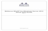 Mellanox WinOF for Windows 8 Quick Start Guide · Windows Server 2012 contains Mellanox driver fo r Ethernet, IPoIB, and IB. However some of the IB components such as performance