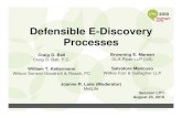 Defensible E-Discovery Processesilta.personifycloud.com/webfiles/productfiles/1917/Defensible E-DiscoveryPresentation.pdfDefensible E-Discovery Processes Browning E. Marean DLA Piper