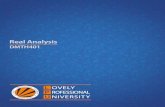 Real Analysis - LPU Distance Education (LPUDE)ebooks.lpude.in/.../year_1/DMTH401_REAL_ANALYSIS.pdf · 2017-07-13 · SYLLABUS Real Analysis Objectives: To allows an appreciation of