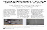 Copper Contamination Cracking in Austenitic Stainless ... Contamination.pdf · and the subsequent inspection plan to in- spect thousands of suspected welds in the project are discussed.
