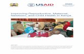 Improving Reproductive, Maternal, Newborn, and Child ...Improving Reproductive, Maternal, Newborn, and Child Health in Kenya 1 I. INTRODUCTION A. Background The USAID Applying Science