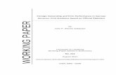 Foreign Ownership and Firm Performance in German WORKING … · 2017-05-05 · Foreign Ownership and Firm Performance in German Services: First Evidence based on Official Statistics