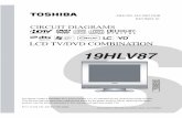 19HLV87 - Diagramas dediagramas.diagramasde.com/otros/Toshiba LCD TV-DVD... · CIRCUIT DIAGRAMS LCD TV/DVD COMBINATION DOCUMENT CREATED IN JAPAN, March, 2007 GREEN 19HLV87 FILE NO.