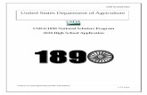 USDA/1890 National Scholars Program 2020 High School ... · Thank you for your interest in the U.S. Department of Agriculture’s (USDA’s) 1890 National Scholars Program. The USDA/1890
