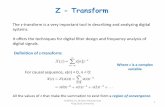 Z - Transform - KSUZ - Transform 1 CEN543, Dr. Ghulam Muhammad King Saud University The z-transform is a very important tool in describing and analyzing digital systems. It offers