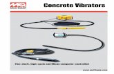 Concrete Vibrators - Satelite Sales · Multiquip flex-shaft concrete vibrators are designed to work in medium to high-slump concrete. Typical applications include small pours, slabs