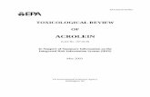 Toxicological Review of Acrolein (CAS No. 107-02-8) (PDF) · EPA/635/R-03/003 TOXICOLOGICAL REVIEW OF ACROLEIN (CAS No. 107-02-8) In Support of Summary Information on the Integrated