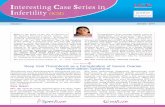 Interesting Case Series in Infertility (ICSI) · Case Report Mrs. SS, aged 24 years, married since 3.6 years, came to us for secondary infertility in February 2012. Her first conception