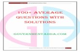 100+ Average Questions With Solutions · Daily Visit : [GOVERNMENTADDA.COM] GovernmentAdda.com | IBPS SSC SBI RBI RRB FCI RAILWAYS 2 The average weight of 39 Students in a class is