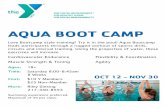 AQUA BOOT CAMP - Aqua Bootcamp leads participants through a rugged workout of sports drills, circuits