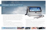 Videojet 1610 Dual Head - tomco.co.thtwice the productivity. The all-new Videojet 1610 Dual Head continuous ink jet printer is designed for applications requiring printing in two locations