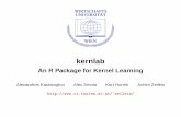 kernlab - uibk.ac.atzeileis/papers/Ensemble-2005.pdf · • Provide typical kernel expressions as building blocks to high- ... Kernel learning in kernlab Simple idea: Kernels are