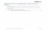 MSEIT ECA Certificate Instructions Part 2MSEIT ECA Certificate Instructions—Part 2 August 29, 2019 LinQuest Proprietary and Confidential Information Page 7 12. Click Finish; you