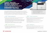 LEAVE DIGITAL TRANSFORMATION TO THE NEXT GENERATION · communications where imaging technology, cloud connectivity and mobile solutions seamlessly converge. C5500i Series Canon imageRUNNER