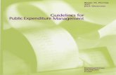Guidelines for Public Expenditure Management...GUIDELINES FOR PUBLIC EXPENDITURE MANAGEMENT Figure 3 Cash Planning Sequence Action From budget appropriations, provisional expenditure