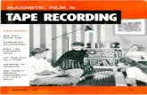 MAGNETIC FILM · 2019-07-17 · magnetic film & exclusive! new half - width tape soundorama: an experiment build this electronic mixer put your mike on a stand recording an orchestra