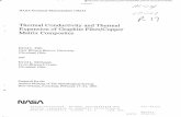 Thermal Conductivity and Thermal Expansion of …...THERMAL CONDUCTIVITY AND THERMAL EXPANSION OF GRAPHITE FIBER/COPPER MATRIX COMPOSITES David L. Ellis Case Western Reserve University