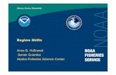 Regime Shifts - Fisheries acoustics · Regime Shifts Anne B. Hollowed Senior Scientist Alaska Fisheries Science Center. 2 ... 373 for review Concepts of Biology Carrying capacity