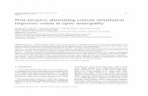 Non-invasive alternating current stimulation …...Restorative Neurology and Neuroscience 29 (2011) 493–505 DOI 10.3233/RNN-2011-0624 IOS Press 493 Non-invasive alternating current