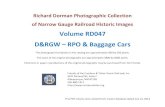 Volume RD047 D&RGW – RPO & Baggage Cars...Richard Dorman Photographic Collection . of Narrow Gauge Railroad Historic Images . Volume RD047 . D&RGW – RPO & Baggage Cars . The photograph