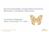 Environmentally sustainable business Minimize, Combine, Maximize · 2016-01-25 · Flexi BTS Solutions, BBA Solutions Network Planning, Network Operations Energy Efficient Networks