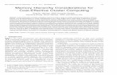 Trans. on Computers: Memory Hierarchy Considerations for ...zhu/Publications/Perf-TC-00.pdfMemory Hierarchy Considerations for Cost-Effective Cluster Computing Xing Du, Member, IEEE