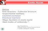 Exotic Nuclei - Institute for Nuclear Theory · particle orbits in exotic nuclei: 1-nucleon removal reactions 32Ar and 22O have the same neutron configuration but the reduction Rs