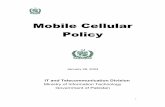 Mobile Cellular Policy Cellular...5 number of customers has more than tripled in the past two years. The table below provides an overview of the current subscriber base of the operators.