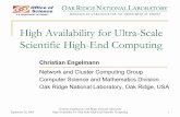 High Availability for Ultra-Scale Scientific High-End ...engelman/publications/engelmann05high3.ppt.pdf · High Availability for Ultra-Scale High-End Scientific Computing 14 Scientific