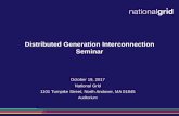 Distributed Generation Interconnection Seminar DG Seminar...آ  2017-10-24آ  Distributed Generation Interconnection