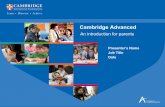 Cambridge Advanced - tlt.edu.pktlt.edu.pk/wp-content/uploads/2016/06/283198-cambridge-advanced-an... · Cambridge Secondary 1 Cambridge Secondary 1 Checkpoint Cambridge ICT Starters