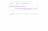 VOLUME 6, NUMBER 2, NOVEMBER 2009€¦  · Web viewA Periodic Kaleidoscope on Education and Pedagogy in Hellas “Foloi” Hellenic Pedagogical Cosmos. A Periodic Kaleidoscope on