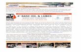 th - Base Oil Report Base oil Report - November... · As the premier and dedicated Base Oil & Lubes conference in the Middle East, the Fourth Base Oil & Lubes Middle East 2015 will