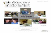 MWER 2009 Conference Retrospective MWERA · 2015-12-30 · Official Publication of the Mid-Western Educational Research Association Volume 23, No. 1—Winter 2010 MWERA Conference