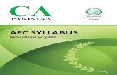 AFC SYLLABUS1 AFC Syllabus Winter 2019 and Spring 2020 SYLLABUS Proficiency level mentioned against each content of the syllabus are explained as follows: Proficiency Level a. Level