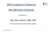 2018 Compliance Conference Non-QM Risks & Rewardsmbba-nh.org/wp-content/uploads/2018/04/Non-QM-Risks... · Presented by 2018 Compliance Conference Non-QM Risks & Rewards Ben Niles,