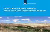 Export Value Chain Analysis Fresh Fruit and …...Export Value Chain Analysis – Fresh Fruit and Vegetables Lebanon December 2016 - 5 of citrus fruit by banana and avocado. Currently,